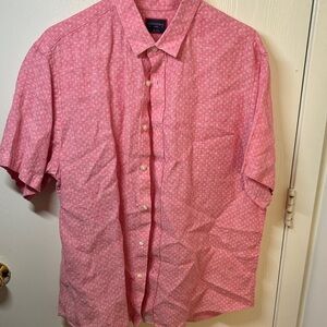 UNTUCKit Men's Pink Short-Sleeve Button-Down Shirt